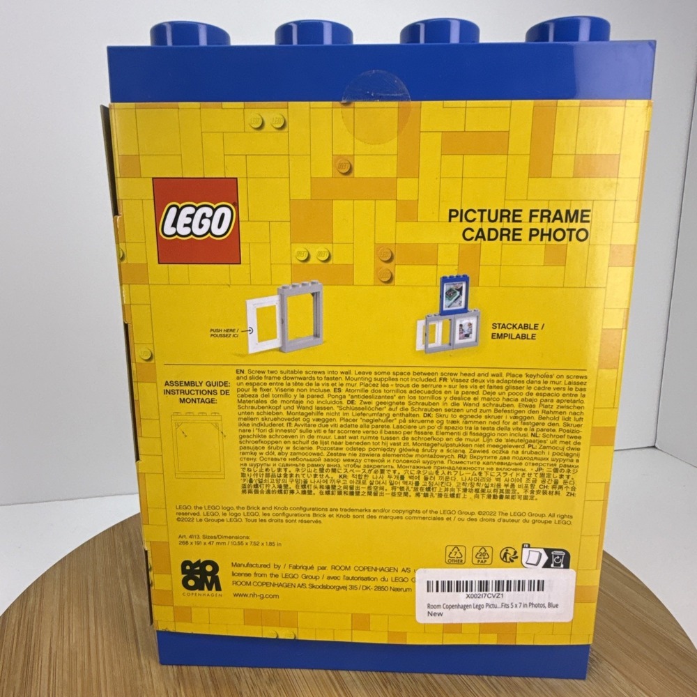 LEGO Classic Blue Picture Frame #4113 with Matting‎ - NEW Fits 5" X 7" Photos - Picture 5 of 9